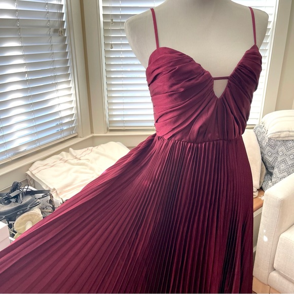 suzette abstract satin maxi dress Monique Lhuillier